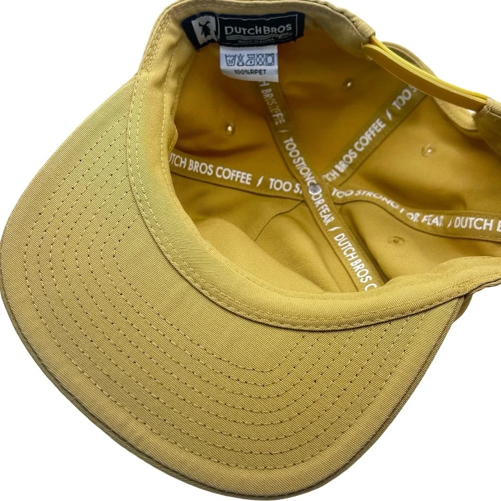 Dutch Bros Snapback Beige One Size Hat Cap Coffee‎ Fan Worker Employee DB Logo